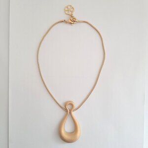 Trina Turk Gold Rush Drop Sculpture Pendant Necklace